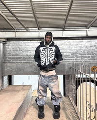 WAVYY Bone Puffer Jacket